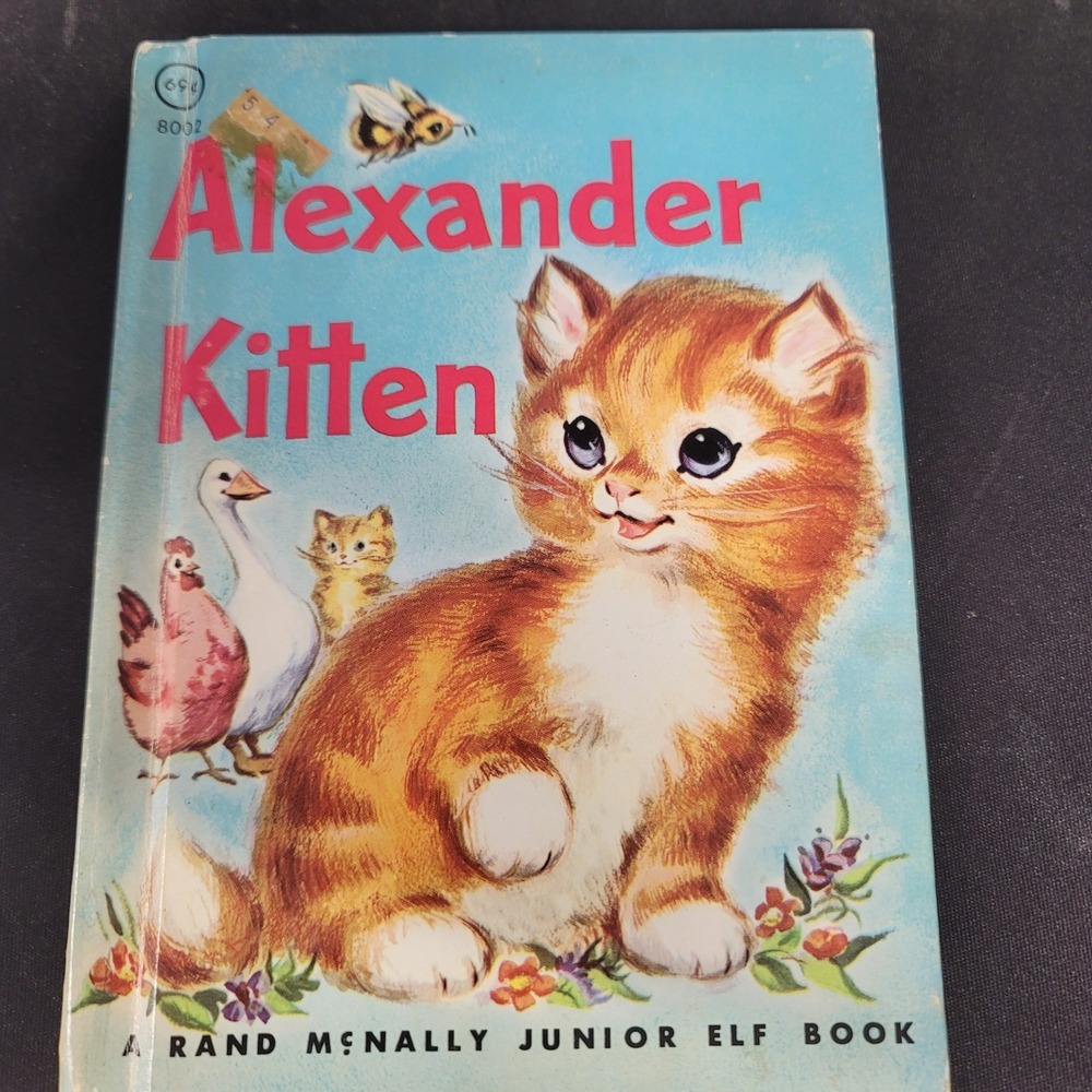 Vintage Alexander Kitten Cat Rand McNally Junior Elf Book Hardcover